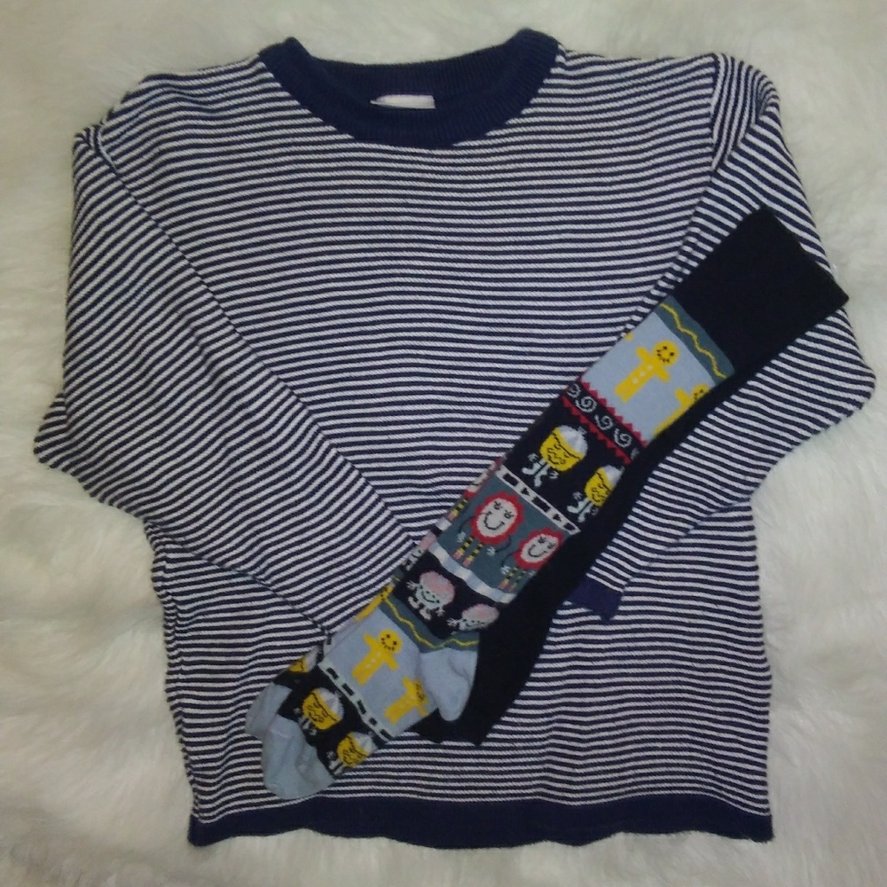 Danish Boutique Tunic Sweater & Matching Tights